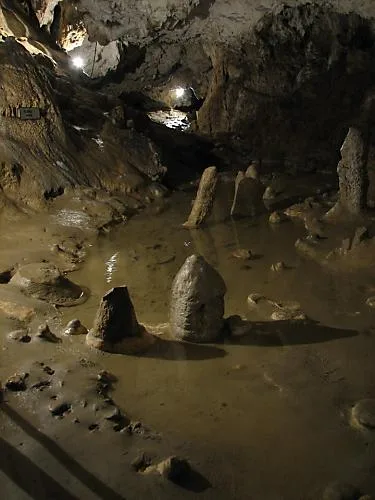 Interior/entrance view of Peștera Polovragi