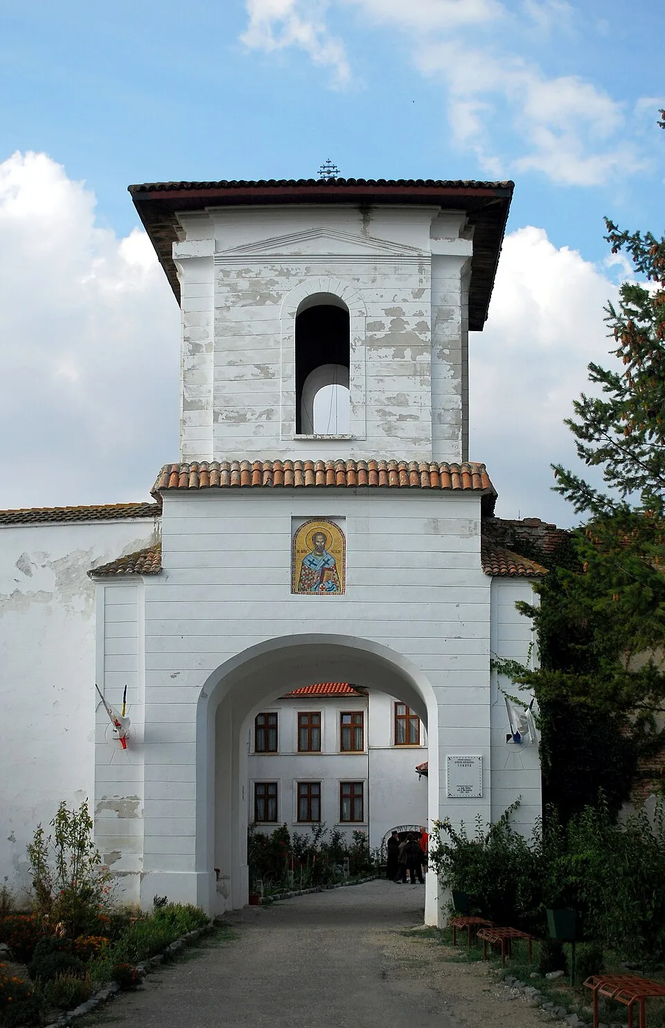 Comana Monastery context image 1: Bell tower at Comana Monastery.