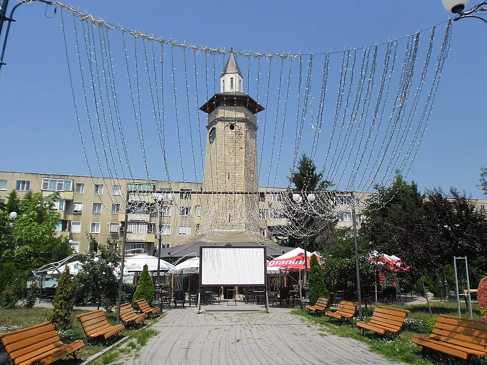 Giurgiu port and Danube bank context image 3: Clock tower in Giurgiu.