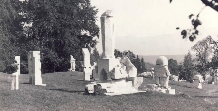 Măgura Sculpture Camp context image 1: Măgura sculpture camp in Buzău County.