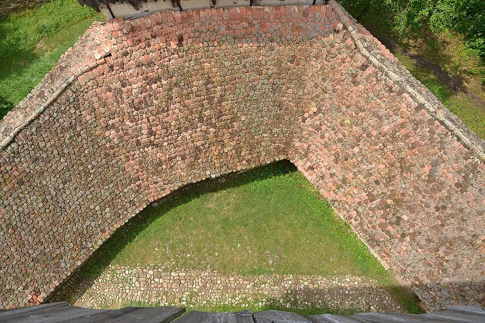 Tâmpa viewpoint and trailhead context image 4: View from the main tower of the fortified church in Viscri.