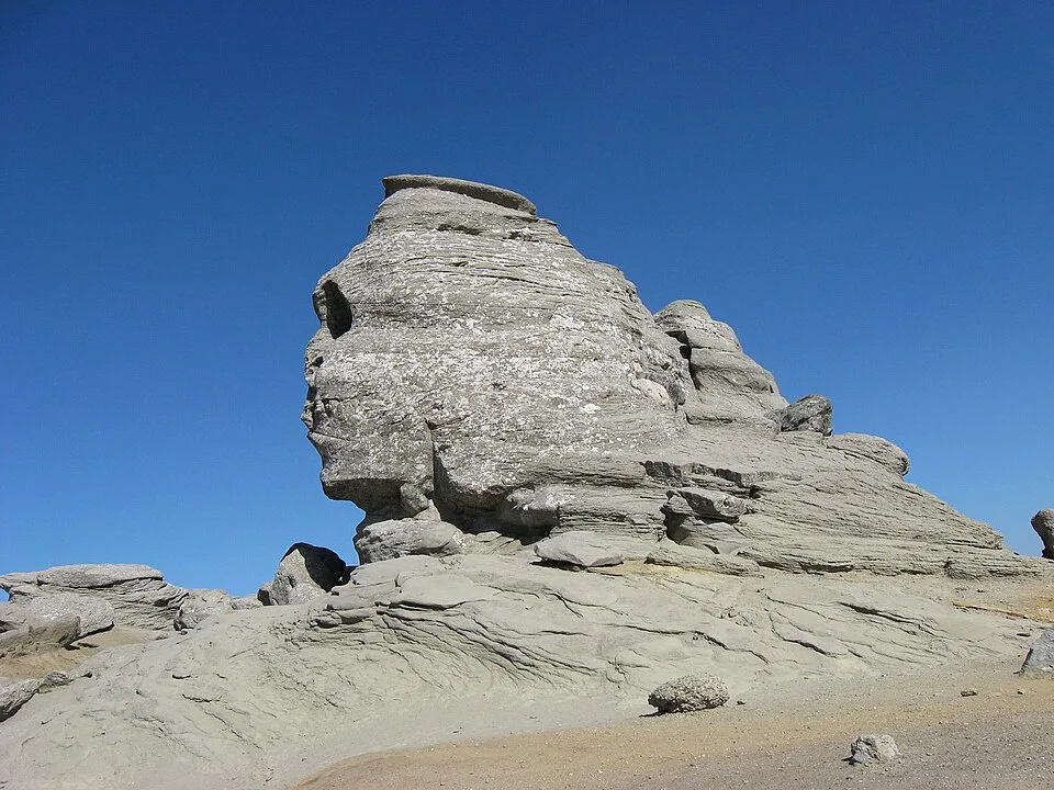 The Sphinx, a natural rock formation on the Bucegi plateau.
